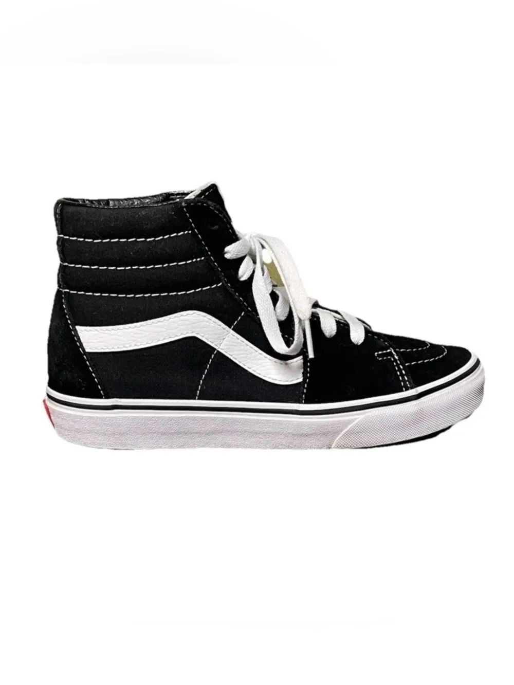 Vans Sk8-Hi Skate Black Suede/Canvas Shoes Women's Size 7.5